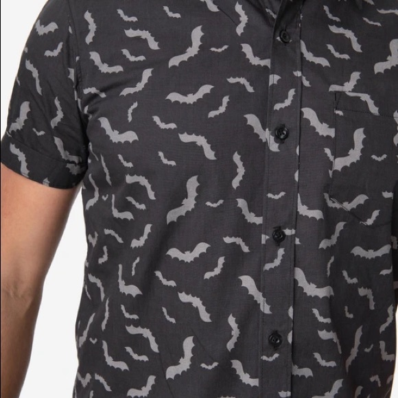 bat pattern shirt